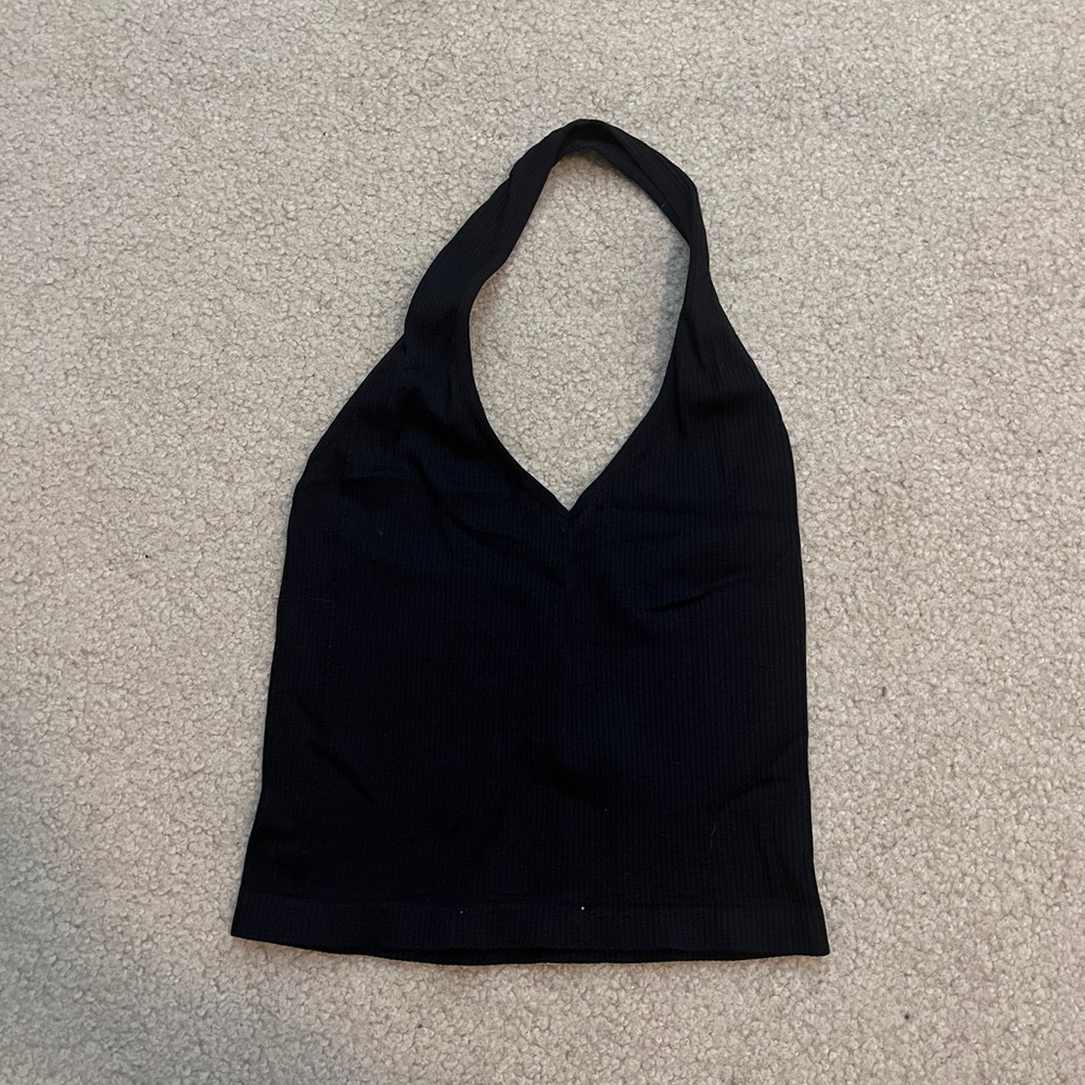 Black halter top